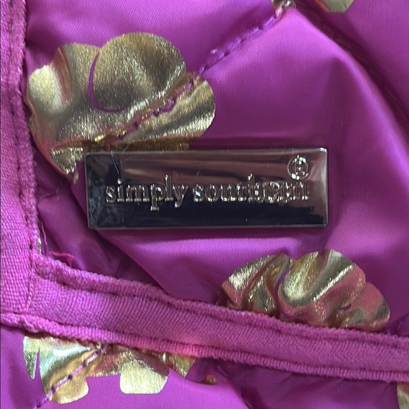 Simply Southern Pink Vest with Gold Elephant Accents NWOT size Large - Picture 12 of 13